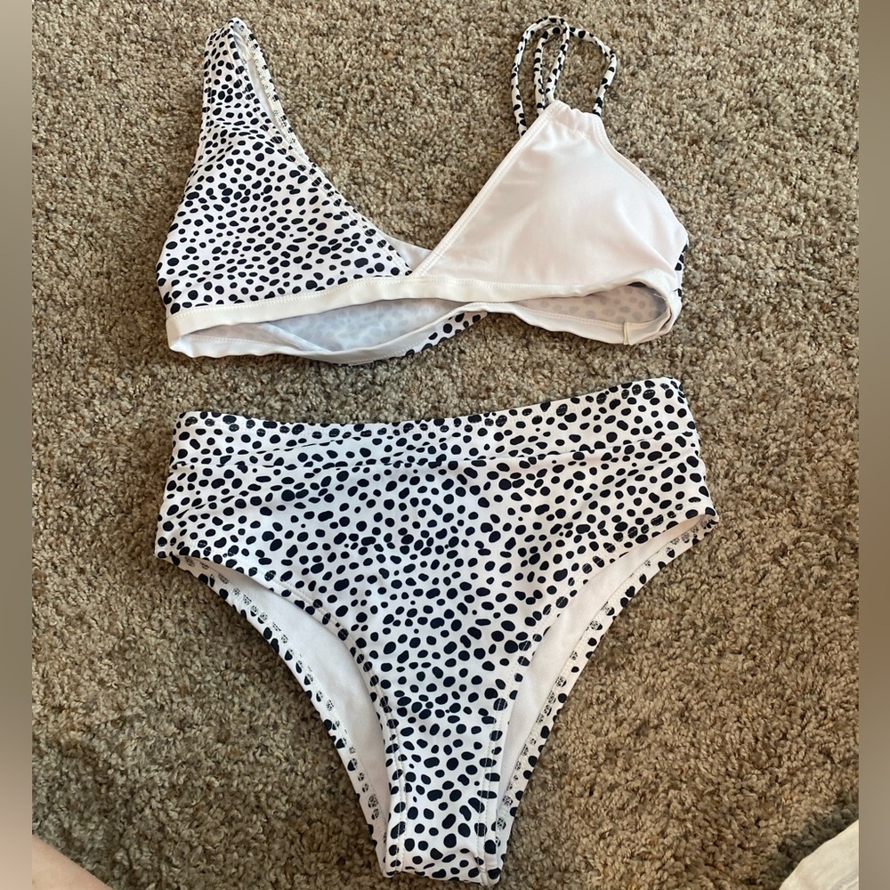 Dalmation print swimsuit